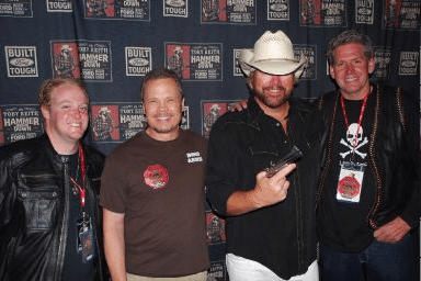 Bond Arms Hangs out with Toby Keith and Rich Wyatt from Gunsmoke